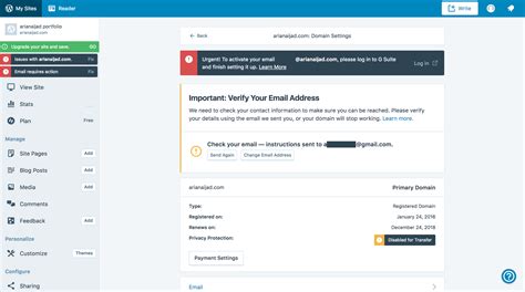 Can't Verify Email Address for my WordPress-Frustrated | WordPress.com