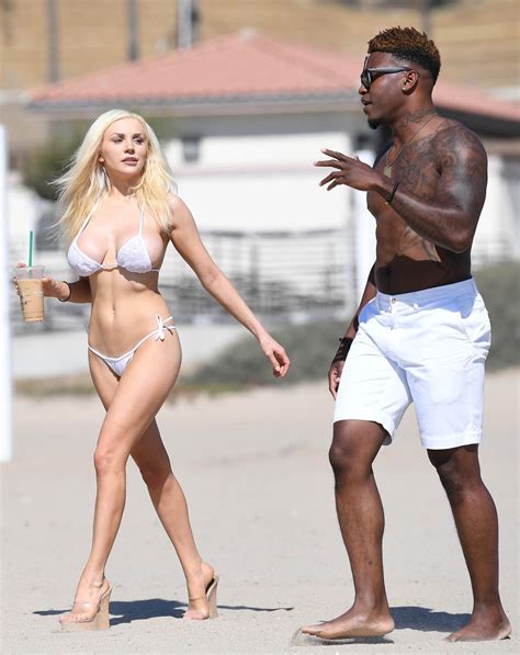 COURTNEY STODDEN in Bikini and Shondo Blades on the Beach in Malibu 10