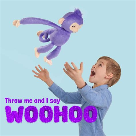 Fingerlings Monkey Hugs Kiki Интерактивная обезьянка обнимашка Кики ...