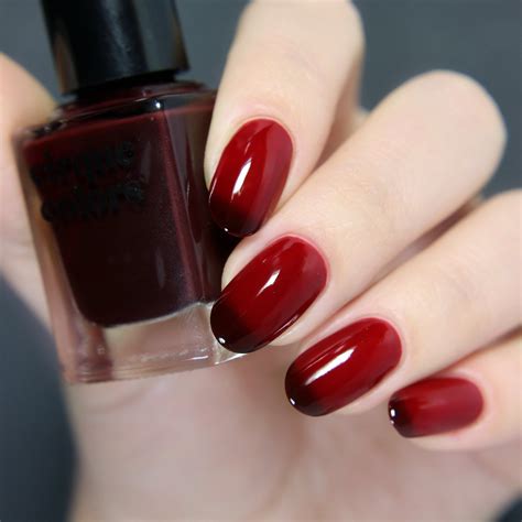 Rothko Red Thermal Nail Polish Red Color Changing Mood - Etsy