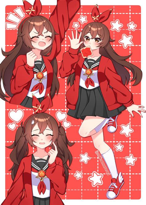 A cute Amber, so you have a good week (art by mikumureau) : r