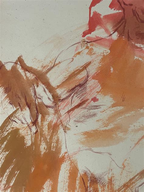 Ronald Shap - Dibujo original de una figura de Ronald Shap, firmado en