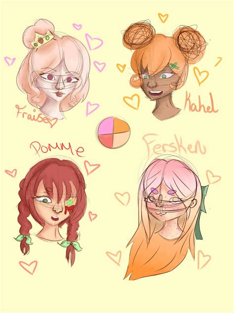 Fruit princesses 1 by MorganDrawsStuff on DeviantArt