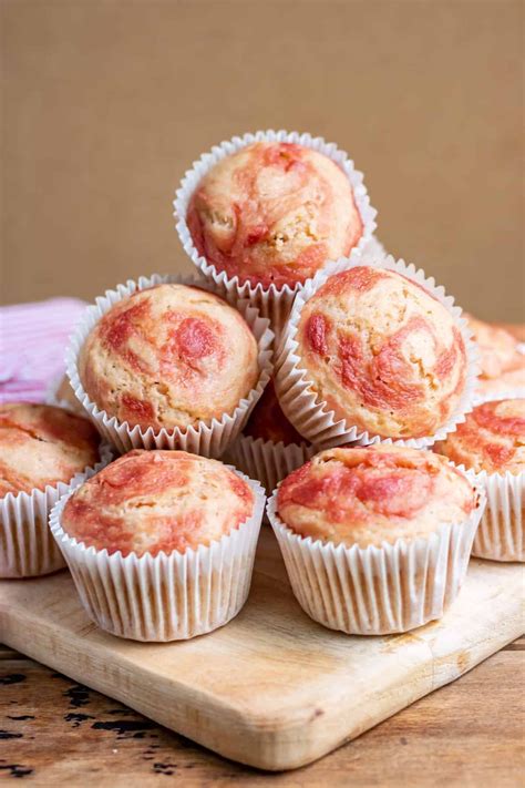 Rhubarb muffins – Artofit