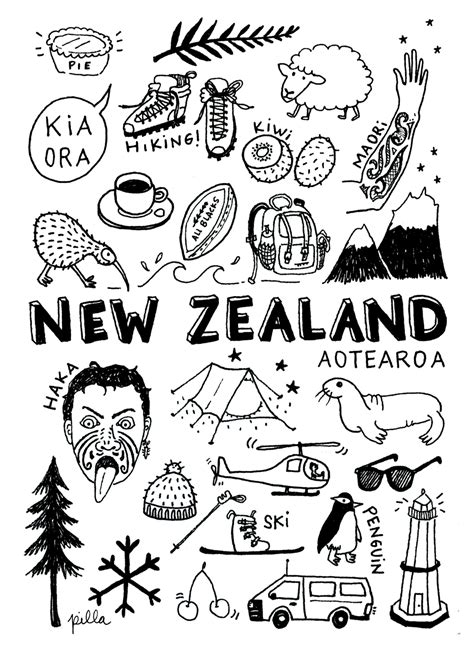 New Zealand Drawing at PaintingValley.com | Explore collection of New ...