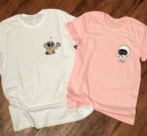 Wall E and Eve Disney Valentine's Day Couple Matching T Shirt sold by ...