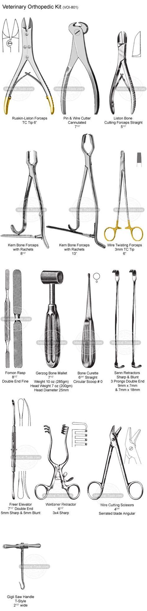 Veterinary Orthopedic Kit -Veterinary Instruments - Medical Tools Shop ...