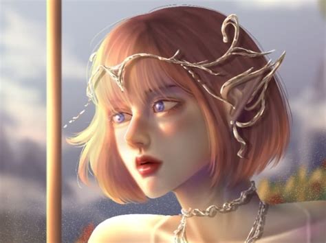 Draw you in semi realism fantasy art or fanart painting by Illustration ...