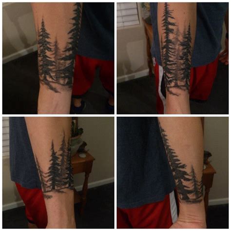 Work In progress tree line forearm, by Razer at Living ink, in Tracy CA ...