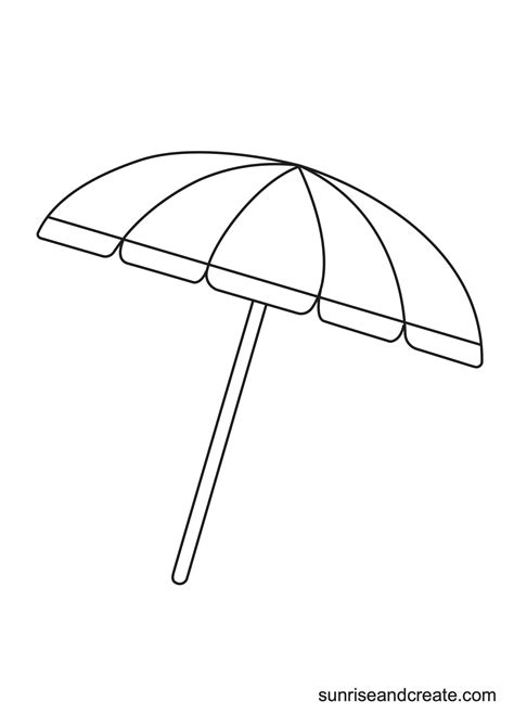umbrella template printable 4