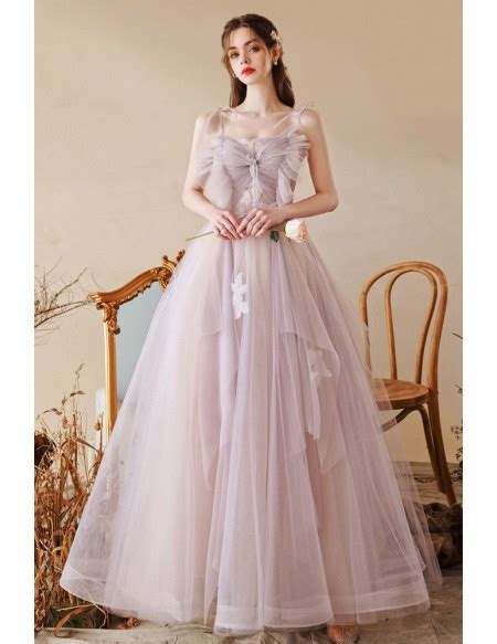 Sweety Light Purple Long Flouncing Prom Dress With Pleated Bodice # ...