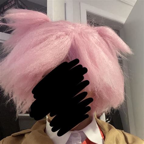 Pink wig for cosplay #cosplay #pinkwig #natsukiwig - Depop