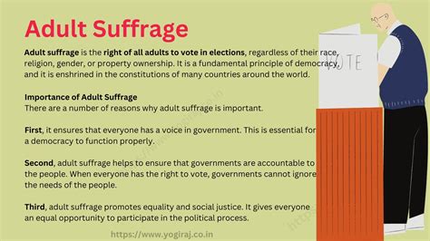 adult suffrage  comprehensive guide