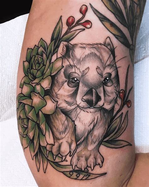 Wombat Tattoo Design Images (Wombat Ink Design Ideas) | Tattoos, Tattoo designs, Cartoon tattoos