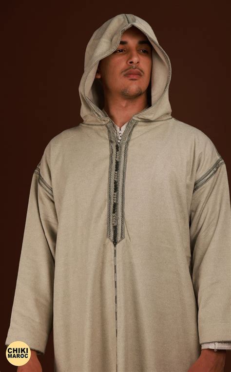 Kaftan for Men , Hooded Djellaba for Men , Morrocan Kaftan, Hooded ...