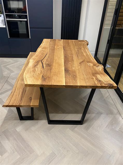 rustic solid oak table  rustic modern furniture rustic tables