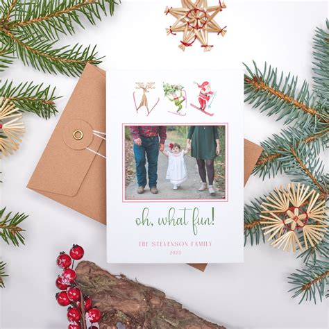 Printed Christmas Cards Watercolor Christmas Photo Card - Etsy