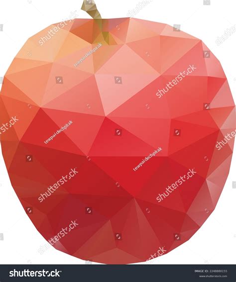 Triangle Shape Apple Vector Illustration Stock Vector (Royalty Free ...