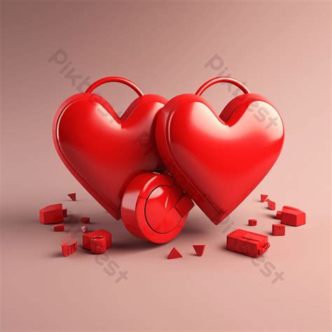 Stereo Love Red Heart PNG Images | PSD Free Download - Pikbest