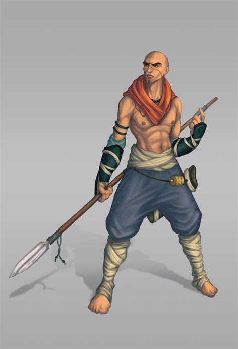 warrior monk concept  chicopixel  deviantart fantasy character