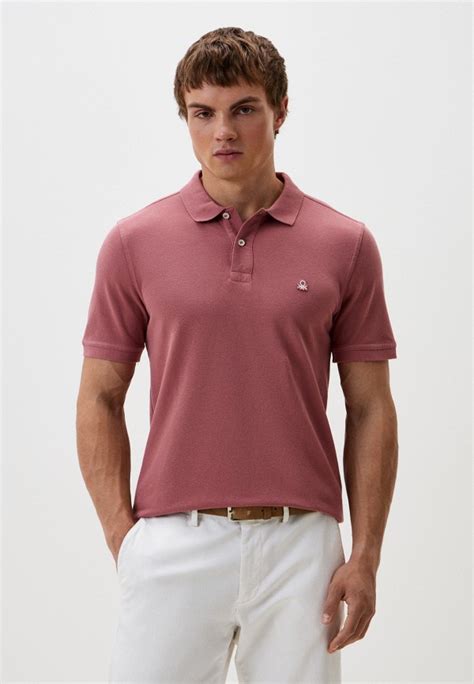 Поло United Colors of Benetton, цвет: розовый, RTLADQ238801 — купить в ...