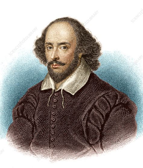 william shakespeare english playwright stock image