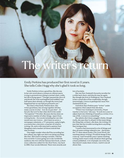 MEDIA – Emily Perkins