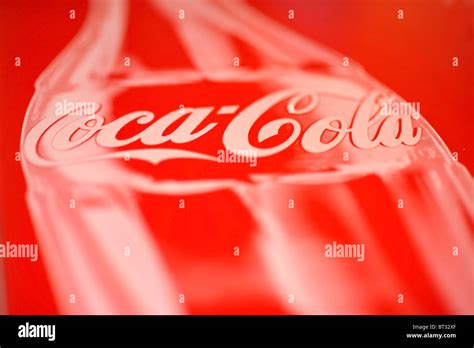 coca-cola red design bottle artwork Stock Photo - Alamy
