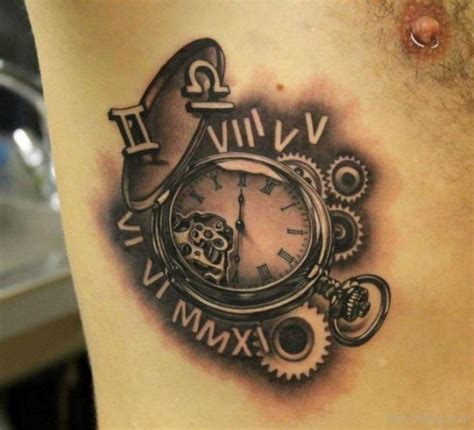 Roman Numerals Clock Tattoo