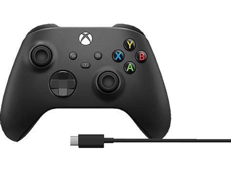 MICROSOFT Wireless Controller + USB C Kabel Wireless Controller Schwarz ...
