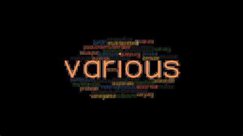VARIOUS: Synonyms and Related Words. What is Another Word for VARIOUS ...