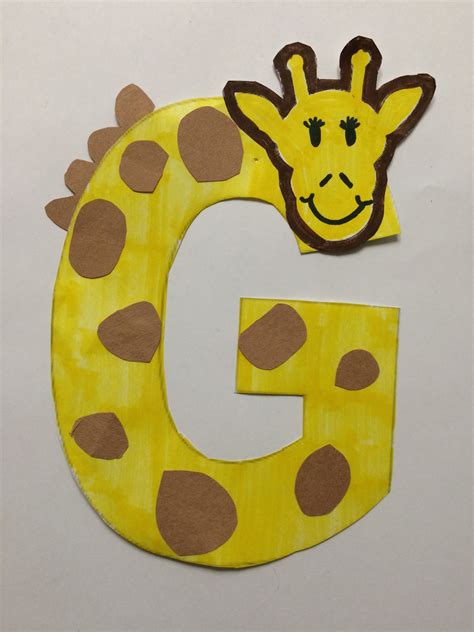 alphabet letter craft letter  giraffe