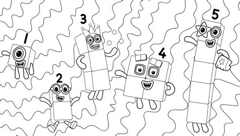 Numberblocks coloring pages - Printable coloring pages for Kids