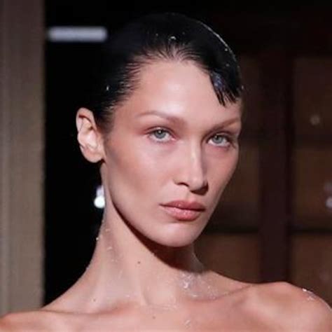 Bella Hadid Has Dress SPRAY-PAINTED ON During Runway Show