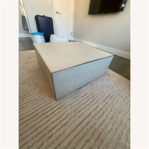 Restoration Hardware Shagreen Cube Coffee Table - AptDeco