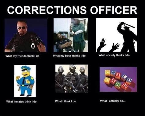 Correctional officer-if that's not the truth what is! My dad always ...