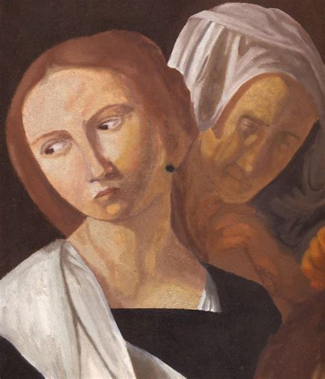 Detail interpretation of Salome by Caravaggio Painting by Jon Ainsworth ...