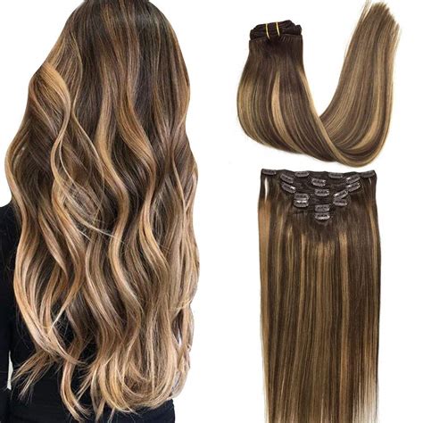 amazoncom goo goo clip  hair extensions  women soft natural