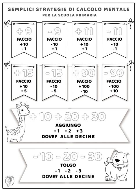 Semplici strategie di calcolo veloce classe seconda - Maestraemamma