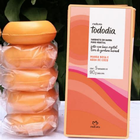 Sabonete Manga Rosa E Água De Coco - Sabonete em Barra Tododia Manga Rosa e Água de Coco 5 un de 90 g – PROMOON