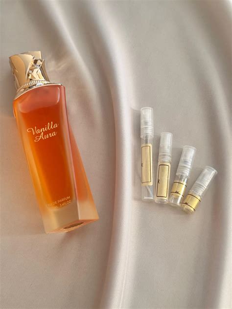 maison asrar vanilla aura fragrance samples