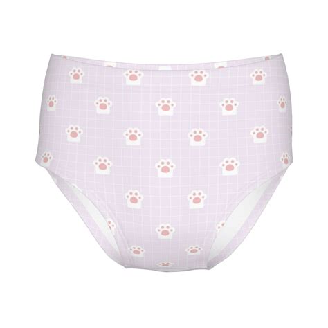 Girls Underwear Kawaii cat paw Cotton Teen Panties Briefs for Girl