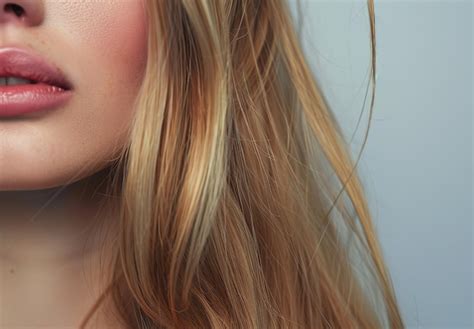 Premium Photo | Elegant movement of waves of natural blonde hair ...