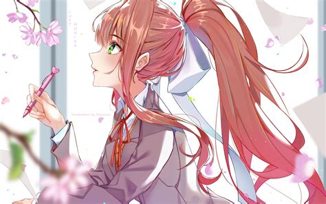 Monika Wallpapers - Top Free Monika Backgrounds - WallpaperAccess