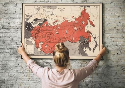 Map of the Soviet Union 1941| Old Map Wall Decor| Soviet Russia ...