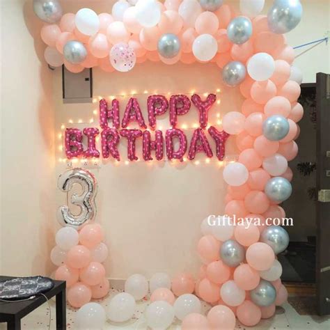 Birthday Balloon Arch Decoration at Home