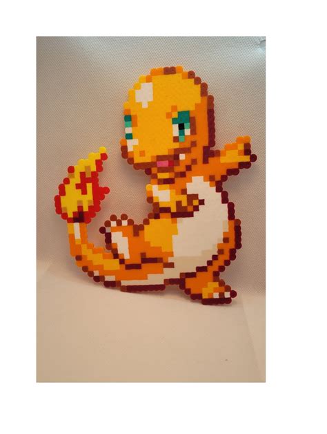 Pokemon Charmander Perler Bead Art, Pokemon Perler, Bulbasaur, Pikachu ...