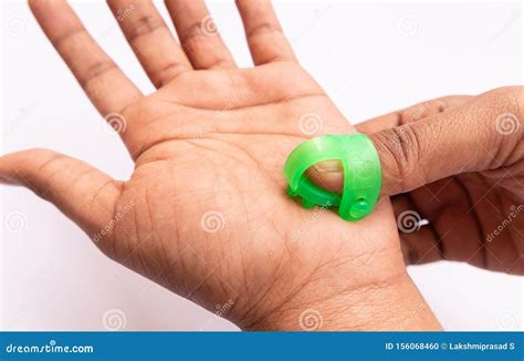 Sujok Or Acupressure Therapy, Inserting Needle To The Fingers With ...