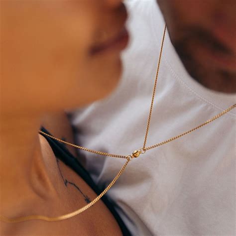 couple necklaces set  pcs matching accessories holiday gift