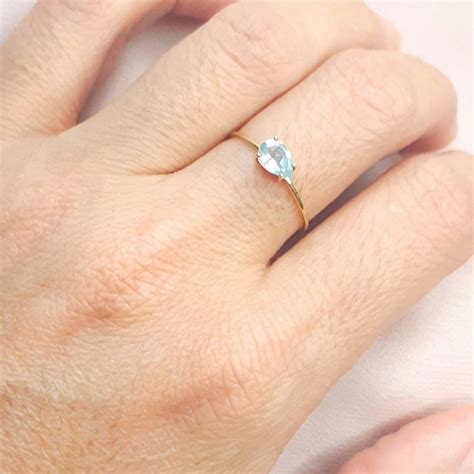 Anel Água Marinha Ouro - Anel Água Marinha ouro 18k- Edesignjoias - Edesign Joias